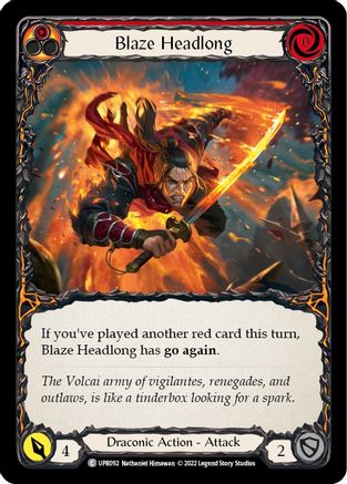 Blaze Headlong (UPR092) [Uprising] - Deck Out Gaming