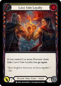 Lava Vein Loyalty (Yellow) (UPR070) [Uprising] Rainbow Foil - Deck Out Gaming