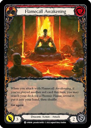 Flamecall Awakening (Extended Art) (UPR096) [Uprising] Rainbow Foil - Deck Out Gaming