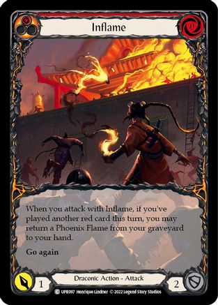 Inflame (Extended Art) (UPR097) [Uprising] Rainbow Foil - Deck Out Gaming