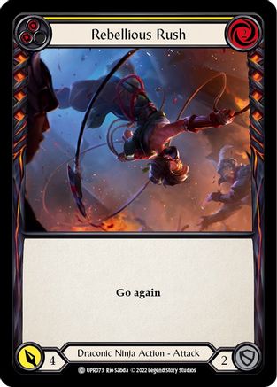 Rebellious Rush (Yellow) (UPR073) [Uprising] - Deck Out Gaming