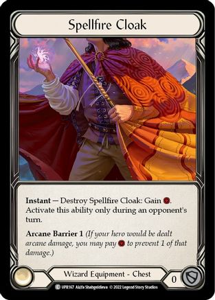 Spellfire Cloak (UPR167) [Uprising] Rainbow Foil - Deck Out Gaming
