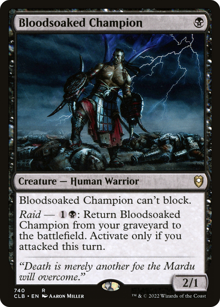 Bloodsoaked Champion (740) [Commander Legends: Battle for Baldur's Gate] - Deck Out Gaming