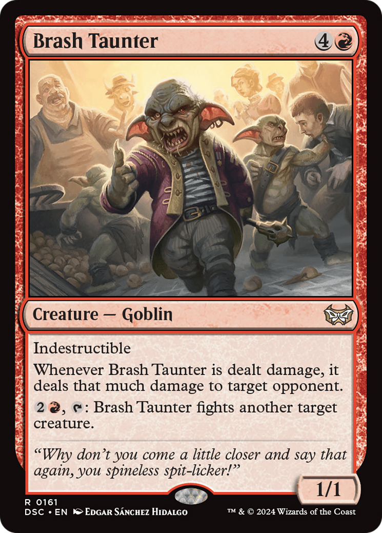 Brash Taunter (161) [Duskmourn: House of Horror Commander] - Deck Out Gaming