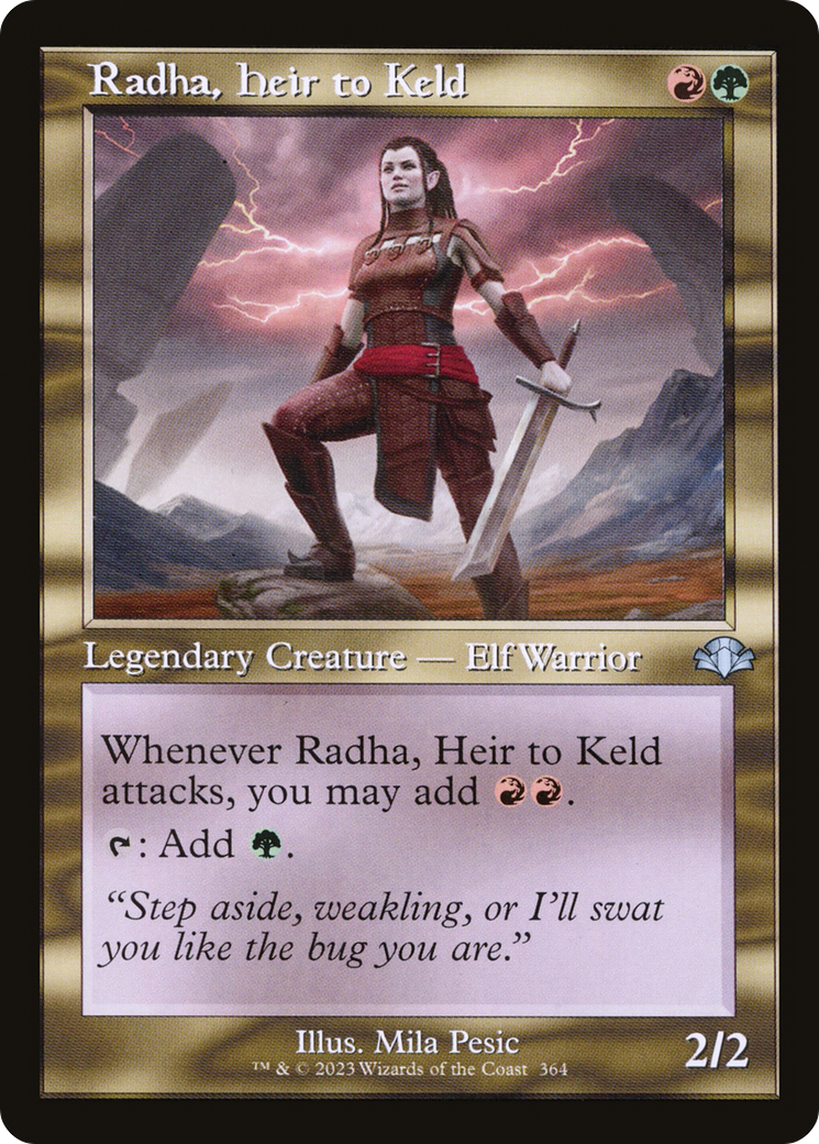 Radha, Heir to Keld (Retro Frame) (364) [Dominaria Remastered] - Deck Out Gaming