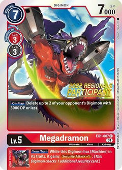 Megadramon (2022 Championship Online Regional) [Online Participant] (EX1-007) [Classic Collection] Foil - Deck Out Gaming