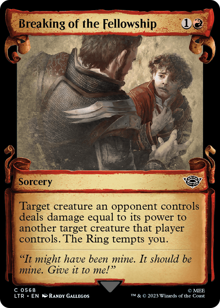 Breaking of the Fellowship (Showcase Scrolls) (568) [The Lord of the Rings: Tales of Middle-earth] foil - Deck Out Gaming
