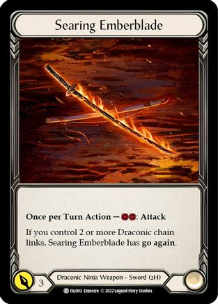 Searing Emberblade (FAI002) [Blitz Deck: Uprising - Fai] - Deck Out Gaming