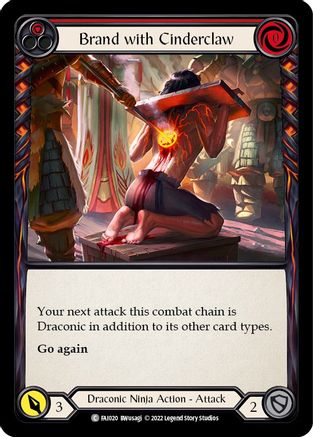 Brand with Cinderclaw (Red) (FAI020) [Blitz Deck: Uprising - Fai] - Deck Out Gaming