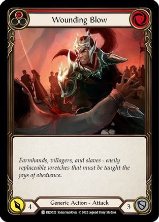 Wounding Blow (DRO022) [Blitz Deck: Uprising - Dromai] - Deck Out Gaming
