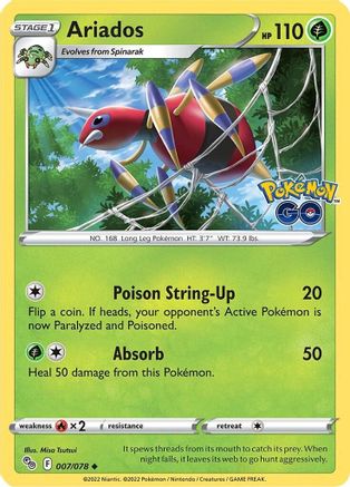 Ariados (7) [Pokemon GO] Reverse Holofoil - Deck Out Gaming