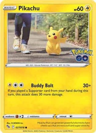 Pikachu (27) (27) [Pokemon GO] - Deck Out Gaming