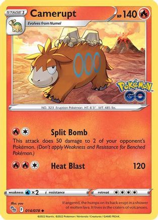 Camerupt (14) [Pokemon GO] - Deck Out Gaming
