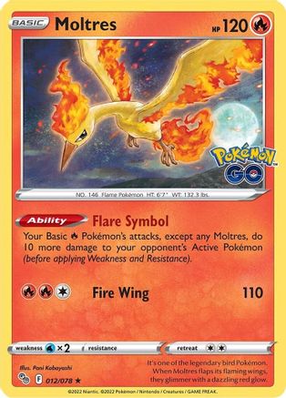 Moltres (12) [Pokemon GO] Holofoil - Deck Out Gaming