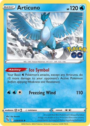 Articuno (24) [Pokemon GO] Reverse Holofoil - Deck Out Gaming
