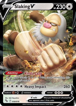 Slaking V (58) [Pokemon GO] Holofoil - Deck Out Gaming
