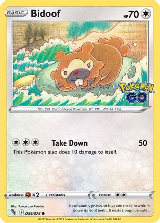 Bidoof (59) [Pokemon GO] - Deck Out Gaming