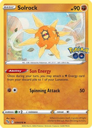 Solrock (39) [Pokemon GO] - Deck Out Gaming