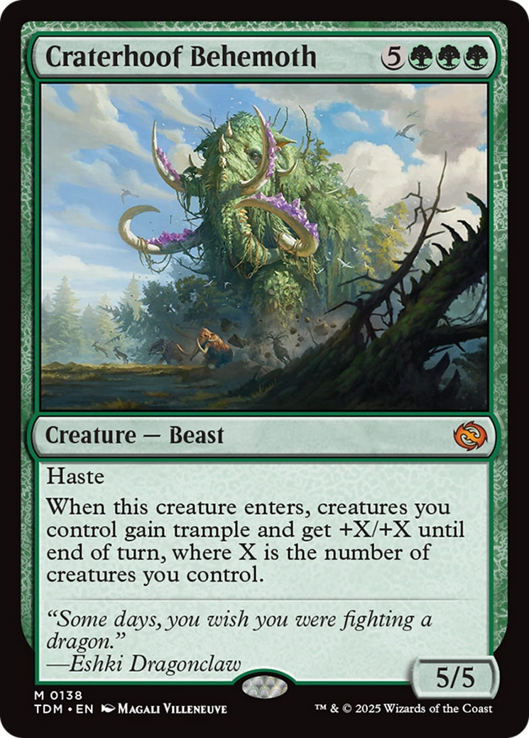Craterhoof Behemoth (138) [Tarkir: Dragonstorm] - Deck Out Gaming