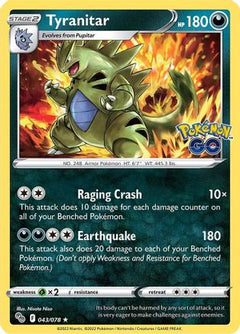 Tyranitar (43) [Pokemon GO] Holofoil - Deck Out Gaming