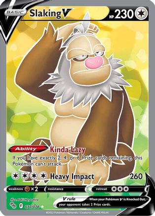 Slaking V (Full Art) (77) [Pokemon GO] Holofoil - Deck Out Gaming