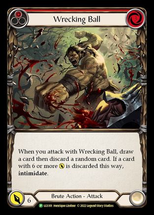 Wrecking Ball - LGS101 (LGS101) [Flesh and Blood: Promo Cards] Rainbow Foil - Deck Out Gaming