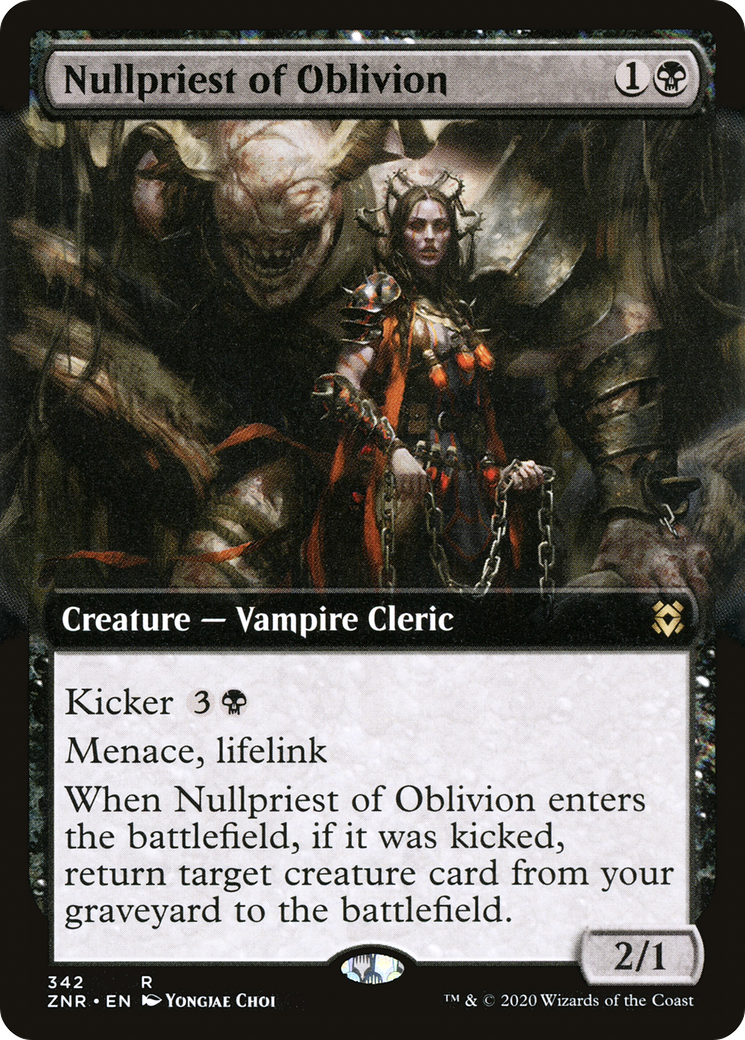 Nullpriest of Oblivion (Extended Art) (342) [Zendikar Rising] - Deck Out Gaming