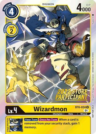 Wizardmon (2022 Store Participant) (BT6-034) [Double Diamond] Foil - Deck Out Gaming