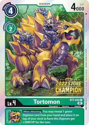 Tortomon (2022 Store Champion) (BT7-045) [Next Adventure] Foil - Deck Out Gaming