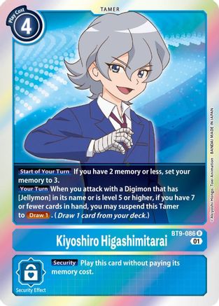 Kiyoshiro Higashimitarai (BT9-086) [X Record] Foil - Deck Out Gaming