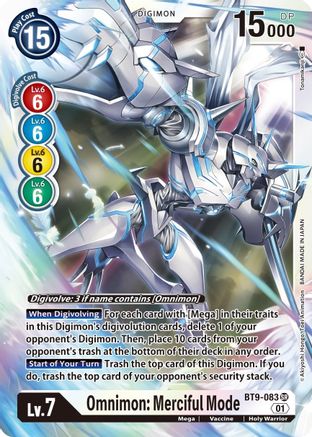 Omnimon: Merciful Mode (BT9-083) [X Record] Foil - Deck Out Gaming