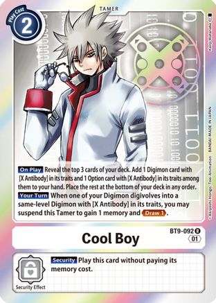 Cool Boy (BT9-092) [X Record] Foil - Deck Out Gaming