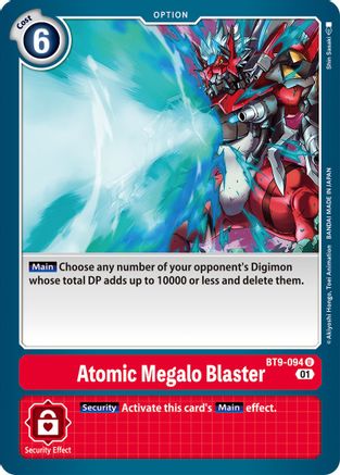 Atomic Megalo Blaster (BT9-094) [X Record] - Deck Out Gaming