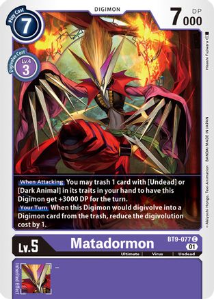 Matadormon (BT9-077) [X Record] - Deck Out Gaming