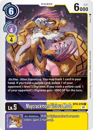 Maycrackmon: Vicious Mode (BT9-076) [X Record] - Deck Out Gaming