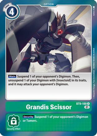 Grandis Scissor (BT9-100) [X Record] Foil - Deck Out Gaming