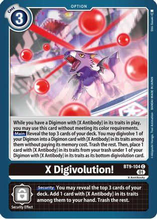 X Digivolution! (BT9-104) [X Record] - Deck Out Gaming