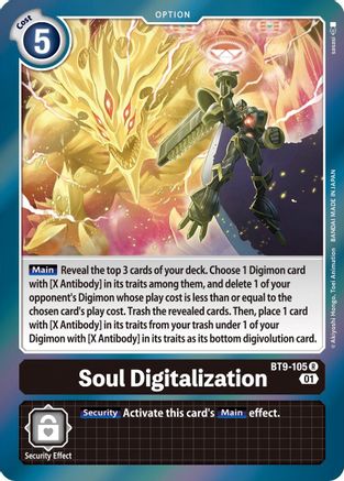 Soul Digitalization (BT9-105) [X Record] Foil - Deck Out Gaming