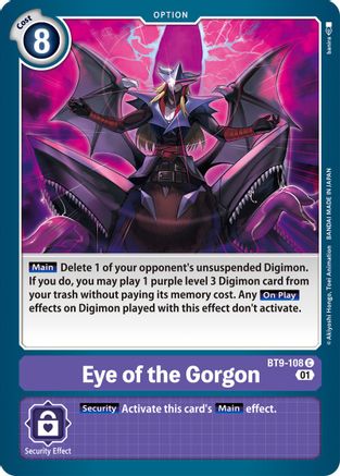 Eye of the Gorgon (BT9-108) [X Record] - Deck Out Gaming