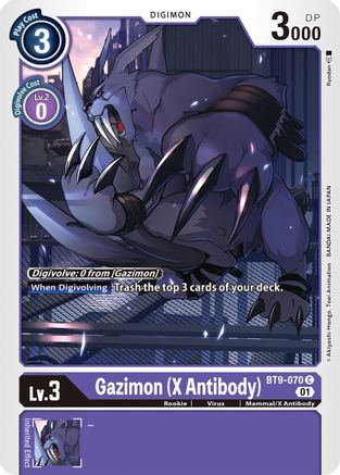 Gazimon (X Antibody) (BT9-070) [X Record] - Deck Out Gaming