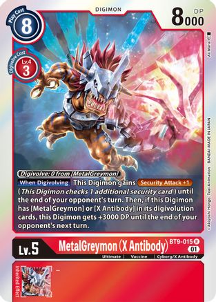 MetalGreymon (X Antibody) (BT9-015) [X Record] Foil - Deck Out Gaming