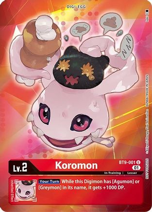 Koromon (Box Topper) (BT9-001) [X Record] Foil - Deck Out Gaming