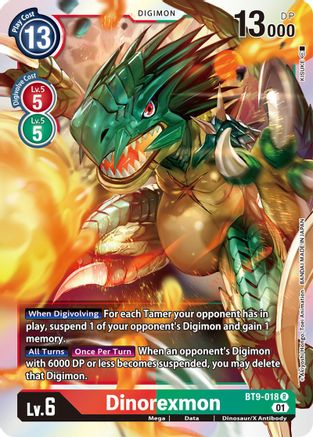 Dinorexmon (BT9-018) [X Record] Foil - Deck Out Gaming