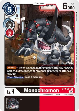 Monochromon (BT9-061) [X Record] - Deck Out Gaming