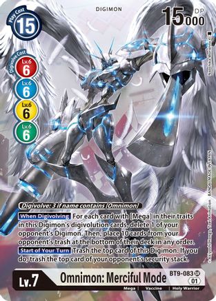 Omnimon: Merciful Mode (Alternate Art) (BT9-083) [X Record] Foil - Deck Out Gaming