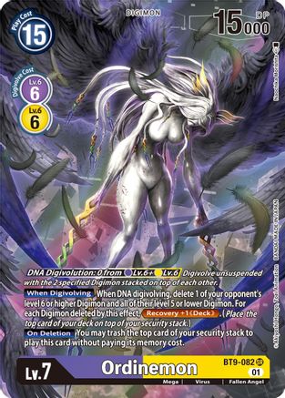 Ordinemon (Alternate Art) (BT9-082) [X Record] Foil - Deck Out Gaming