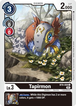 Tapirmon (BT9-059) [X Record] - Deck Out Gaming