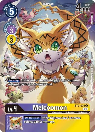 Meicoomon (Alternate Art) (BT9-074) [X Record] Foil - Deck Out Gaming