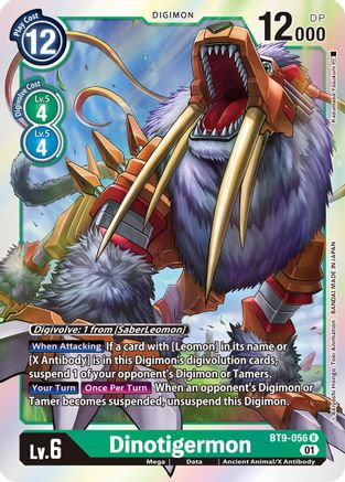 Dinotigermon (BT9-056) [X Record] Foil - Deck Out Gaming