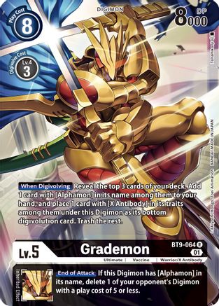 Grademon (Alternate Art) (BT9-064) [X Record] Foil - Deck Out Gaming